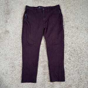Vuori Pants Mens 34x24 Red Everything Chino Slim Stretch Performance V420
